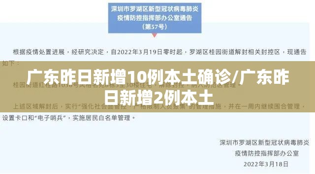 广东昨日新增10例本土确诊/广东昨日新增2例本土