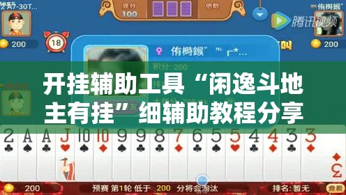 开挂辅助工具“闲逸斗地主有挂	”细辅助教程分享