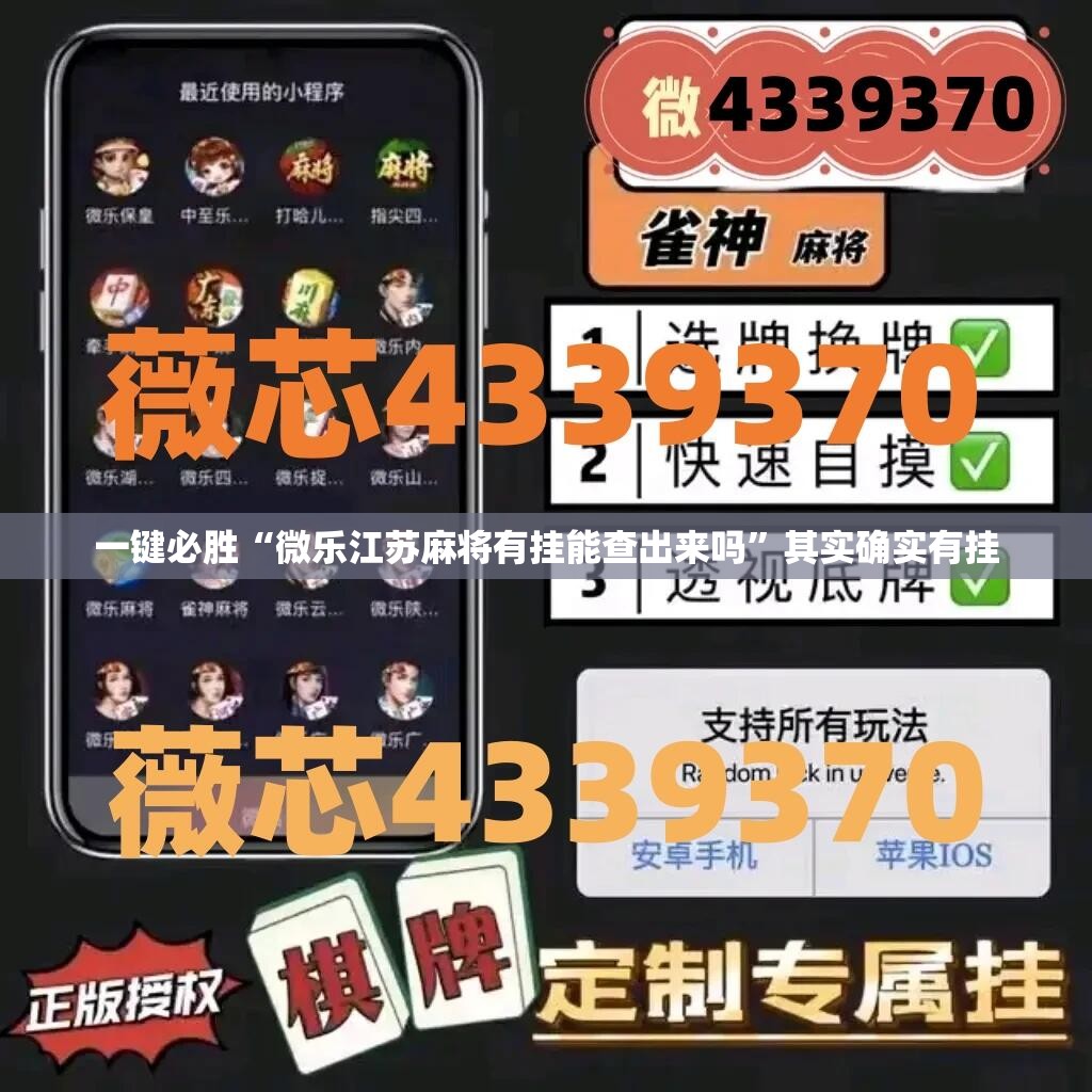 一键必胜“微乐江苏麻将有挂能查出来吗”其实确实有挂