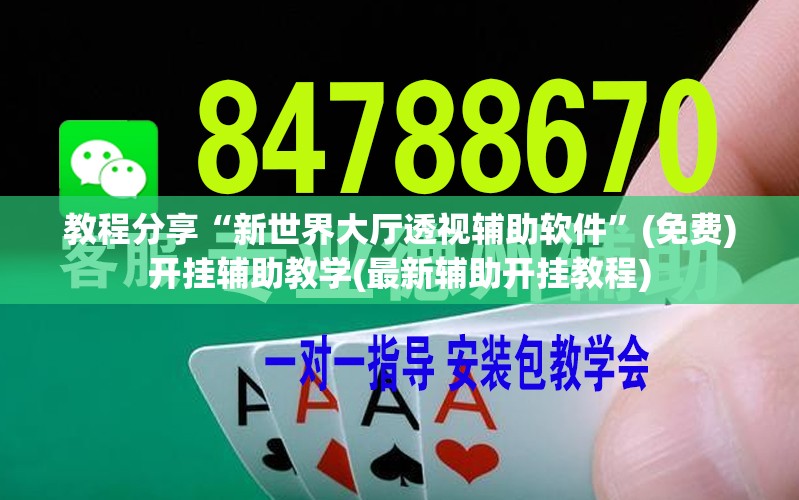 教程分享“新世界大厅透视辅助软件	”(免费)开挂辅助教学(最新辅助开挂教程)
