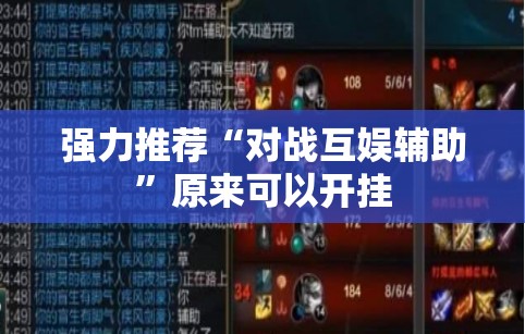 强力推荐“对战互娱辅助”原来可以开挂