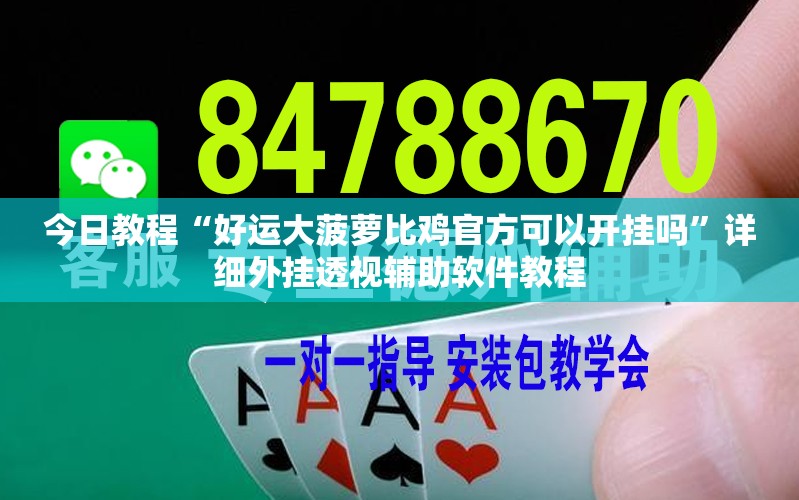 今日教程“好运大菠萝比鸡官方可以开挂吗	”详细外挂透视辅助软件教程