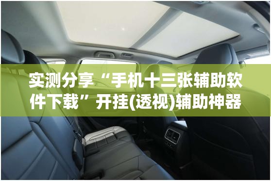 实测分享“手机十三张辅助软件下载”开挂(透视)辅助神器