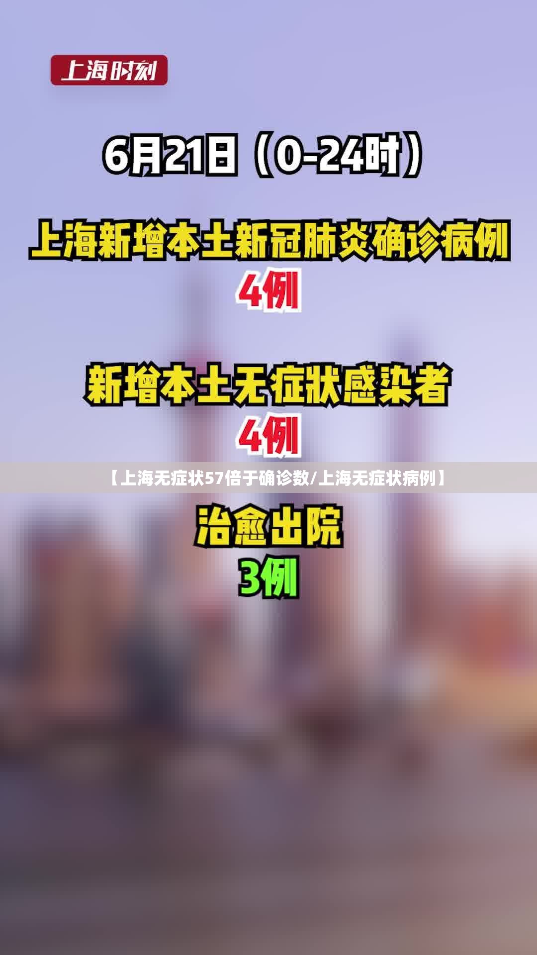 【上海无症状57倍于确诊数/上海无症状病例】