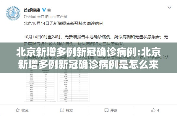 北京新增多例新冠确诊病例:北京新增多例新冠确诊病例是怎么来的