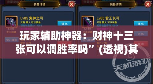 玩家辅助神器：财神十三张可以调胜率吗”(透视)其实确实有挂