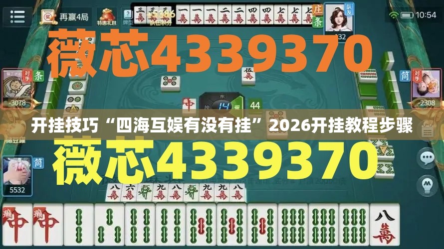 开挂技巧“四海互娱有没有挂”2026开挂教程步骤