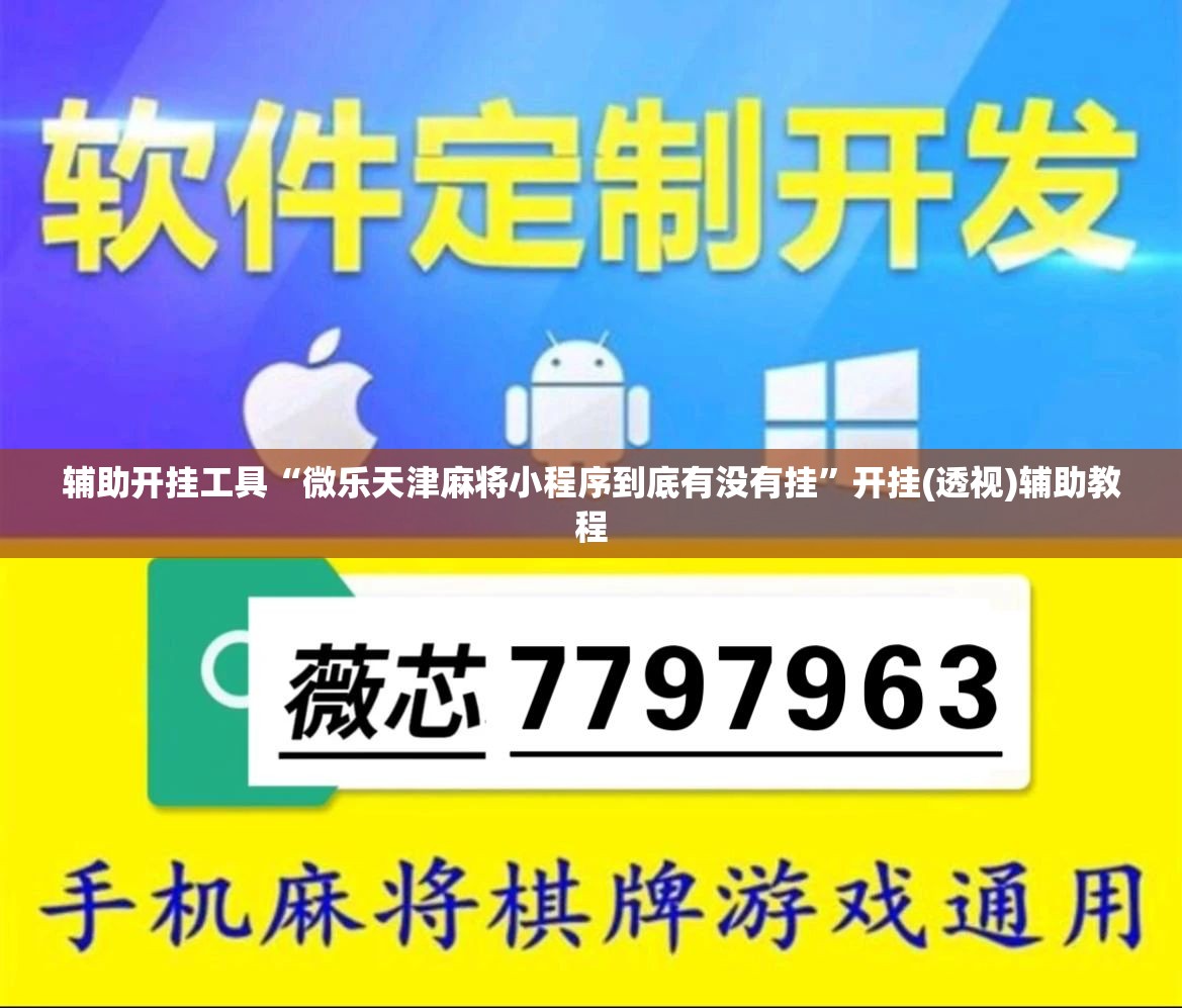辅助开挂工具“微乐天津麻将小程序到底有没有挂”开挂(透视)辅助教程