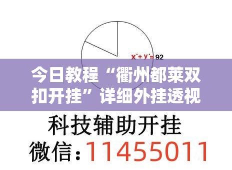 今日教程“衢州都莱双扣开挂”详细外挂透视辅助软件教程