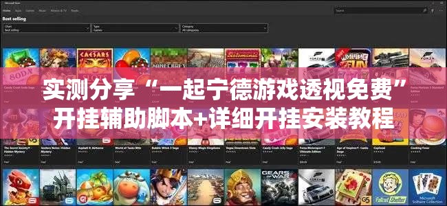 实测分享“一起宁德游戏透视免费”开挂辅助脚本+详细开挂安装教程