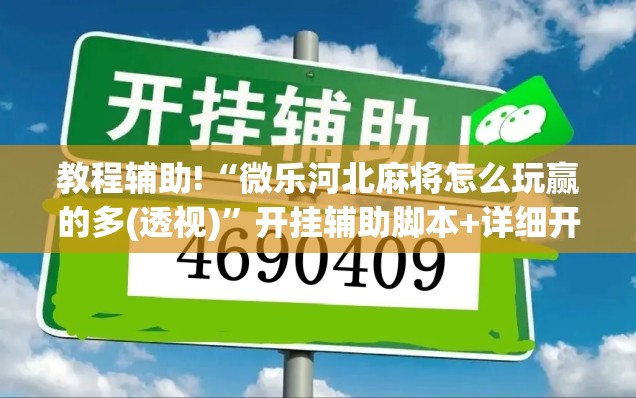 教程辅助!“微乐河北麻将怎么玩赢的多(透视)	”开挂辅助脚本+详细开挂安装教程