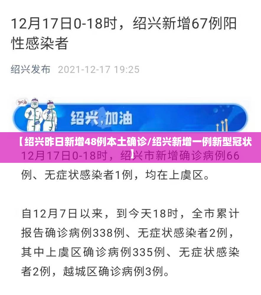 【绍兴昨日新增48例本土确诊/绍兴新增一例新型冠状】