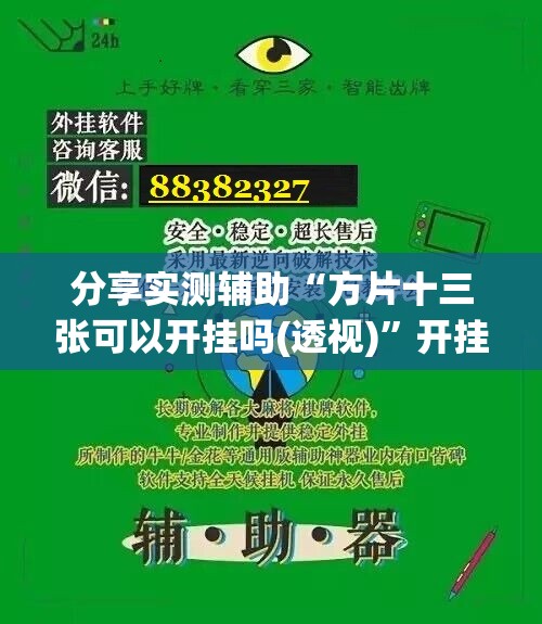 分享实测辅助“方片十三张可以开挂吗(透视)”开挂辅助脚本+详细开挂安装教程