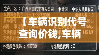 【车辆识别代号查询价钱,车辆识别代号码】