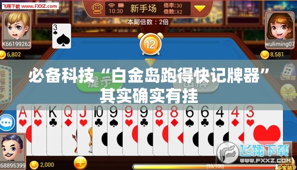 必备科技“白金岛跑得快记牌器	”其实确实有挂
