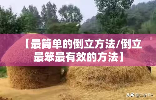 【最简单的倒立方法/倒立最笨最有效的方法】