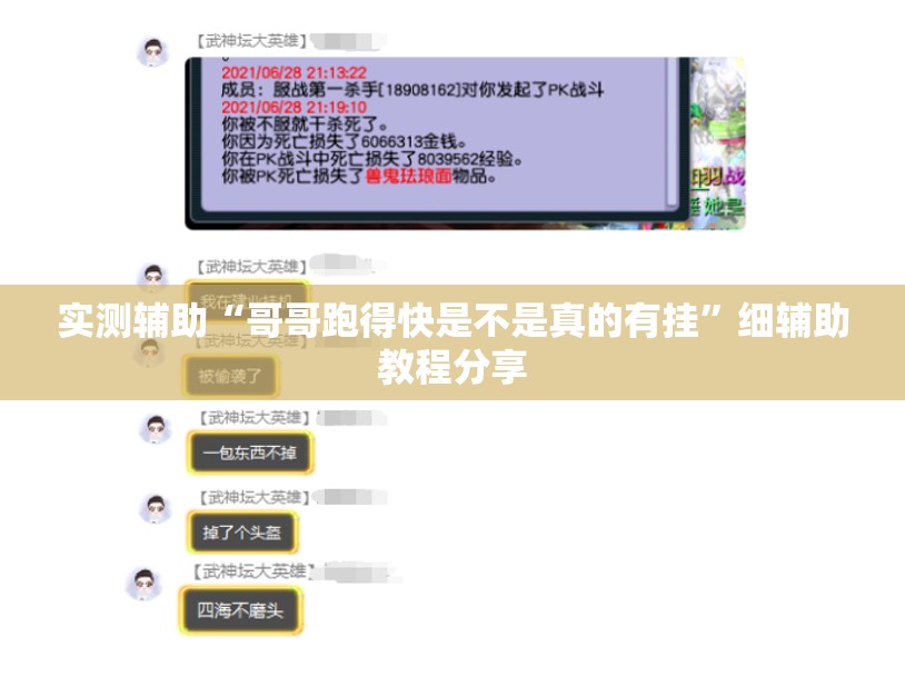 实测辅助“哥哥跑得快是不是真的有挂	”细辅助教程分享