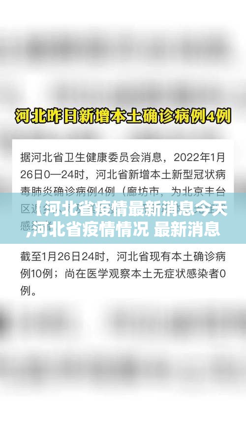 【河北省疫情最新消息今天,河北省疫情情况 最新消息】