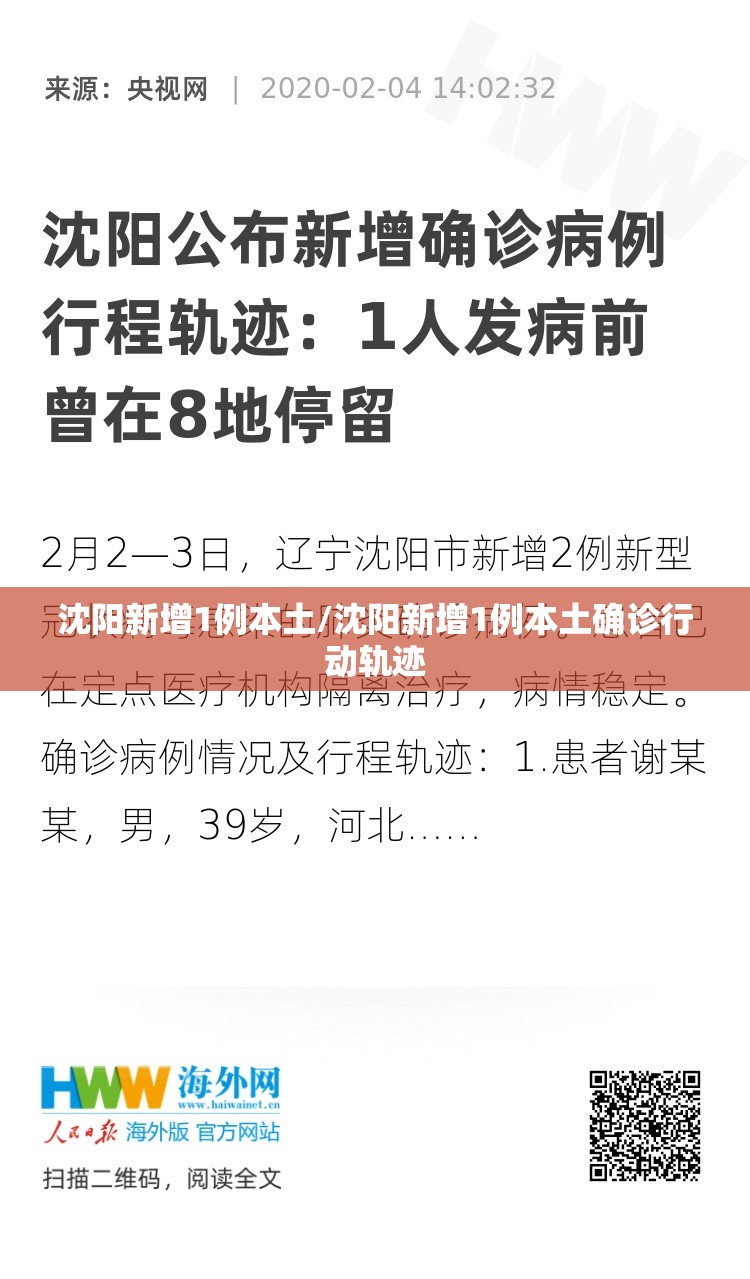沈阳新增1例本土/沈阳新增1例本土确诊行动轨迹