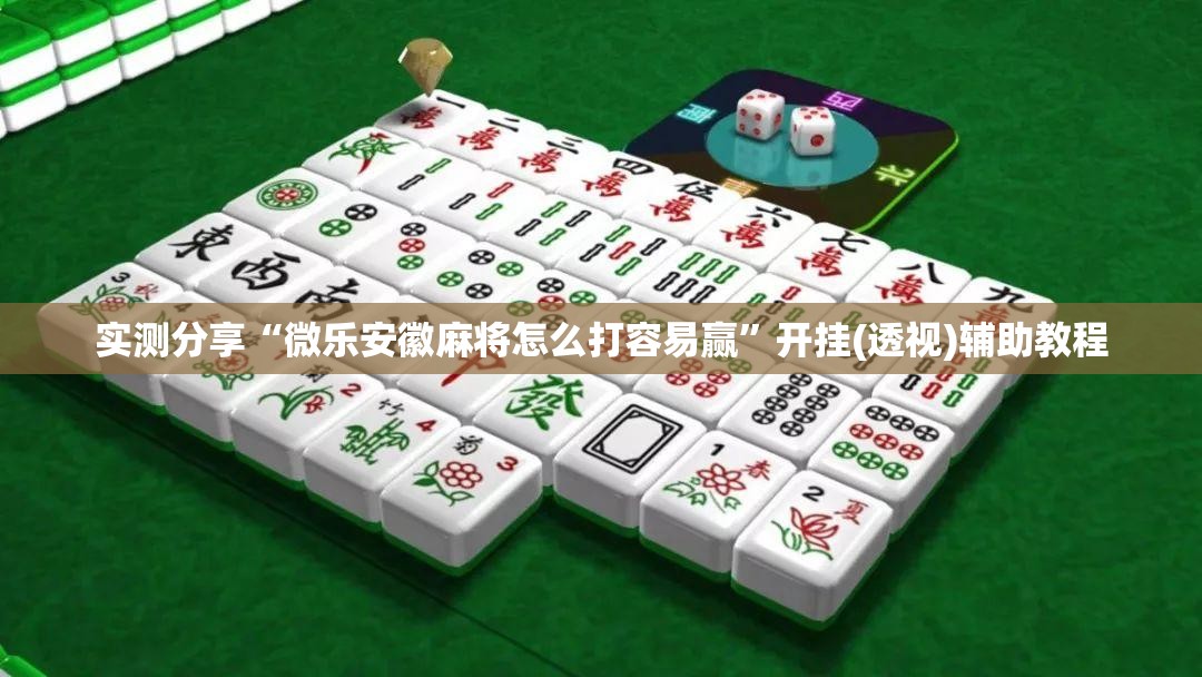 实测分享“微乐安徽麻将怎么打容易赢	”开挂(透视)辅助教程