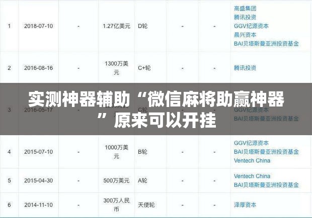 实测神器辅助“微信麻将助赢神器	”原来可以开挂