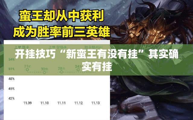 开挂技巧“新蛮王有没有挂”其实确实有挂