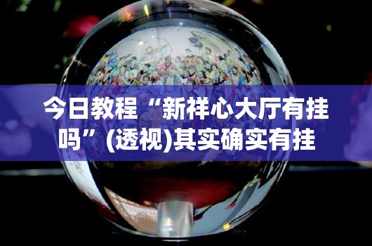 今日教程“新祥心大厅有挂吗”(透视)其实确实有挂