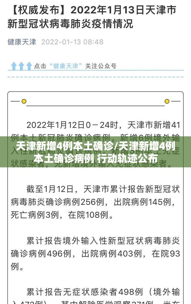 天津新增4例本土确诊/天津新增4例本土确诊病例 行动轨迹公布