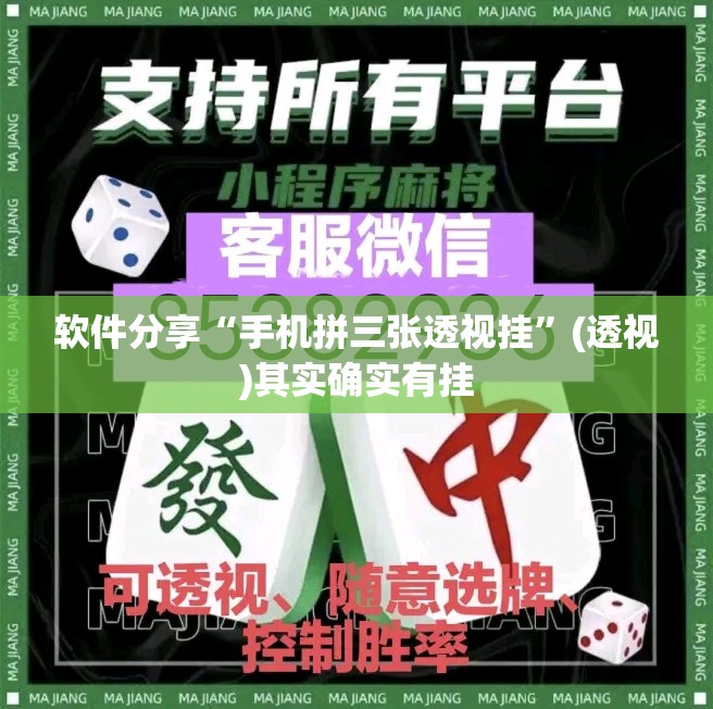 软件分享“手机拼三张透视挂	”(透视)其实确实有挂