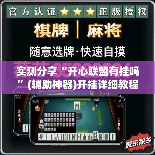 实测分享“开心联盟有挂吗”(辅助神器)开挂详细教程