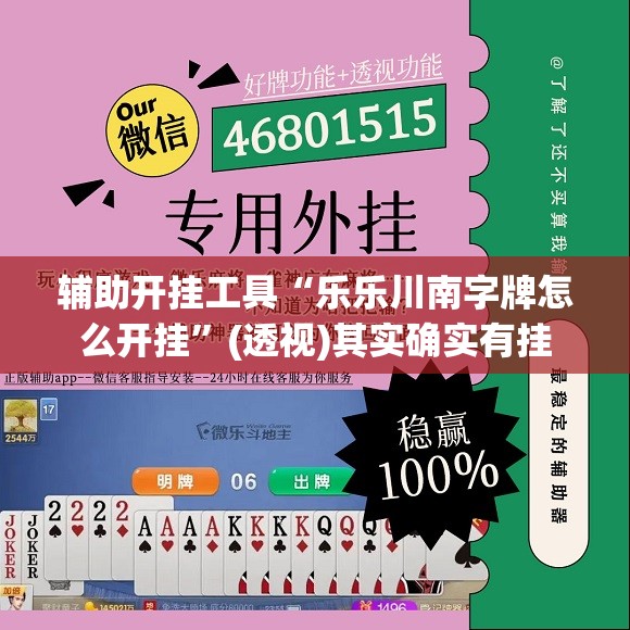 辅助开挂工具“乐乐川南字牌怎么开挂”(透视)其实确实有挂