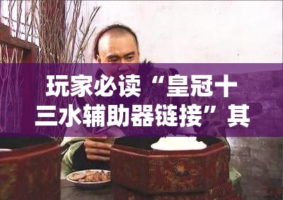 玩家必读“皇冠十三水辅助器链接”其实确实有挂