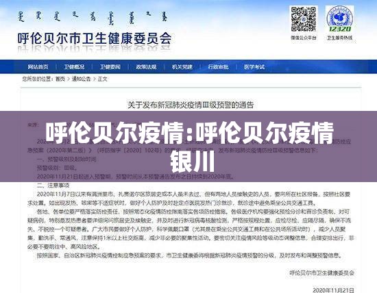 呼伦贝尔疫情:呼伦贝尔疫情 银川