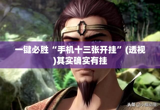 一键必胜“手机十三张开挂”(透视)其实确实有挂