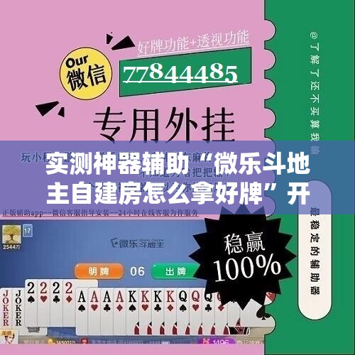 实测神器辅助“微乐斗地主自建房怎么拿好牌”开挂详细教程