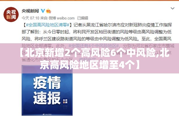 【北京新增2个高风险6个中风险,北京高风险地区增至4个】