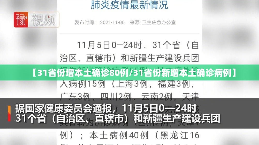 【31省份增本土确诊80例/31省份新增本土确诊病例】