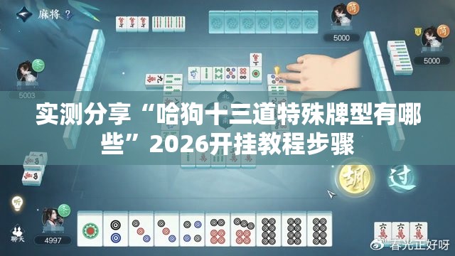 实测分享“哈狗十三道特殊牌型有哪些	”2026开挂教程步骤