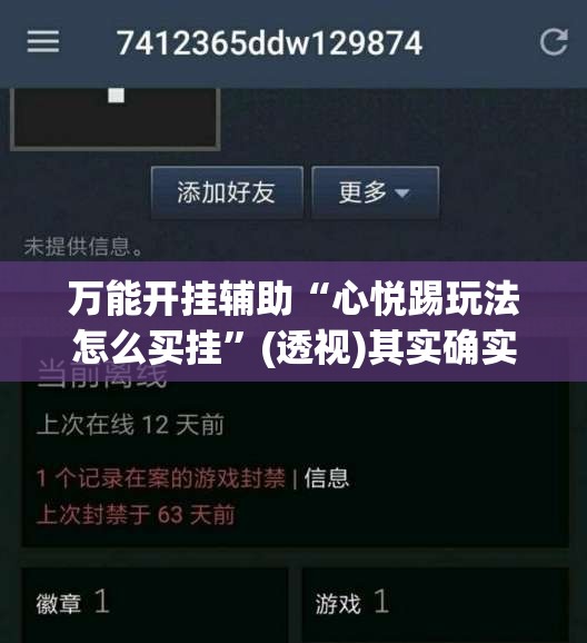 万能开挂辅助“心悦踢玩法怎么买挂”(透视)其实确实有挂