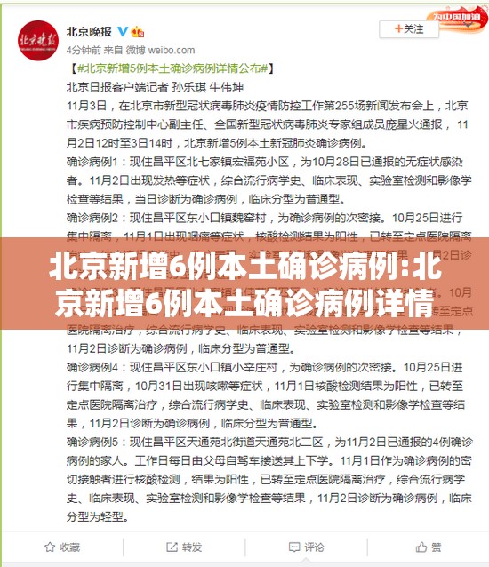 北京新增6例本土确诊病例:北京新增6例本土确诊病例详情
