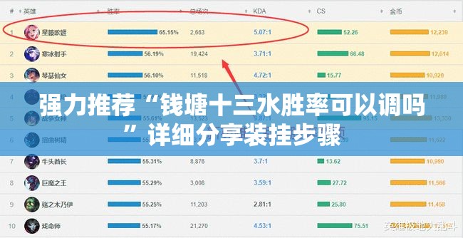 强力推荐“钱塘十三水胜率可以调吗”详细分享装挂步骤