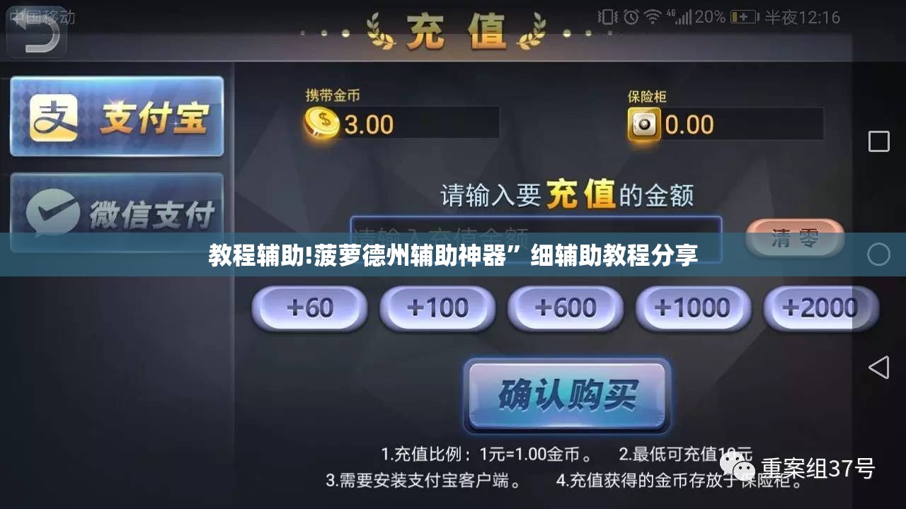 教程辅助!菠萝德州辅助神器	”细辅助教程分享