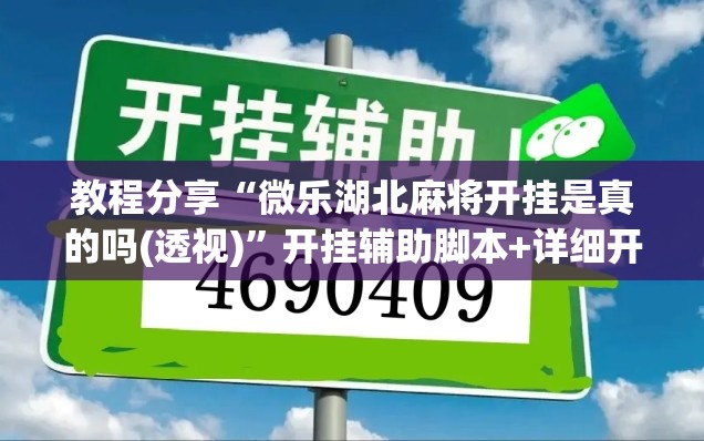 教程分享“微乐湖北麻将开挂是真的吗(透视)	”开挂辅助脚本+详细开挂安装教程