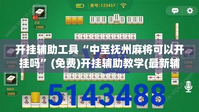 开挂辅助工具“中至抚州麻将可以开挂吗”(免费)开挂辅助教学(最新辅助开挂教程)
