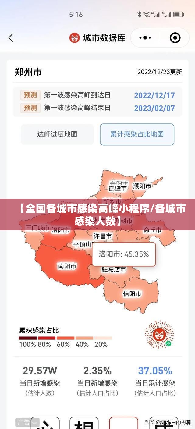 【全国各城市感染高峰小程序/各城市感染人数】