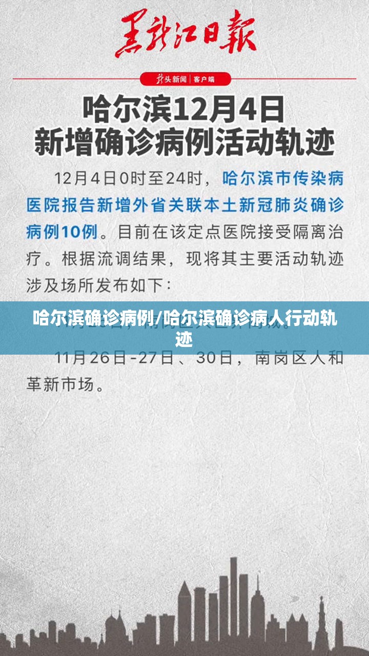 哈尔滨确诊病例/哈尔滨确诊病人行动轨迹