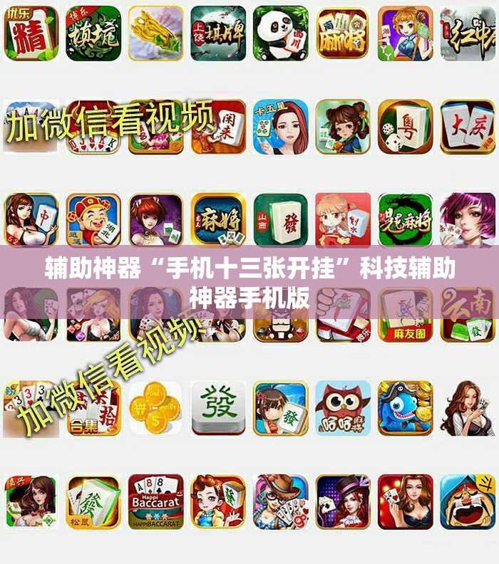 辅助神器“手机十三张开挂”科技辅助神器手机版