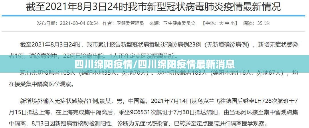 四川绵阳疫情/四川绵阳疫情最新消息