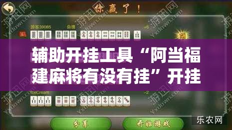 辅助开挂工具“阿当福建麻将有没有挂”开挂辅助脚本+详细开挂安装教程