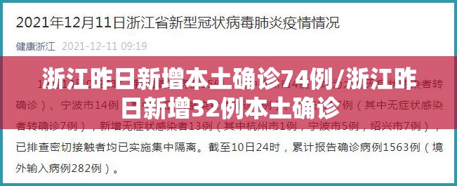 浙江昨日新增本土确诊74例/浙江昨日新增32例本土确诊